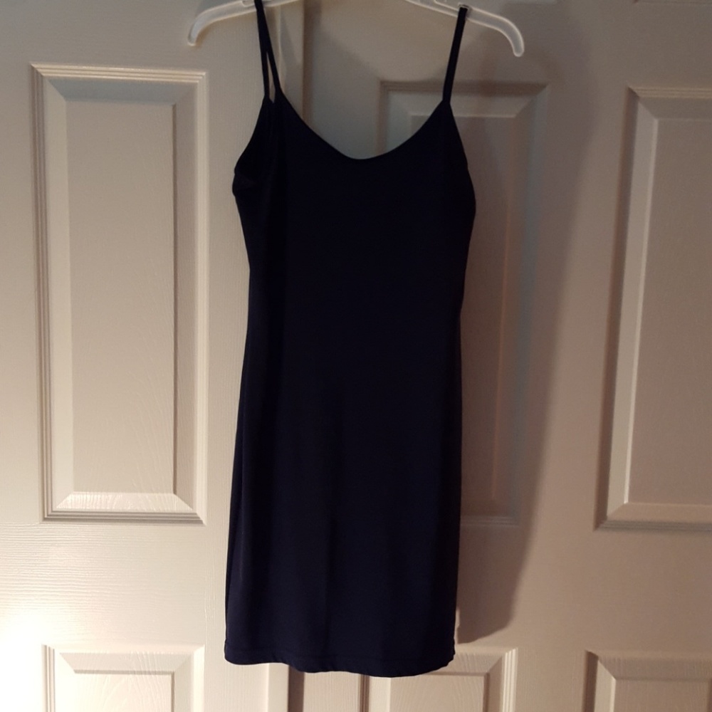 MG APPAREL navy blue dress  fits size 8
